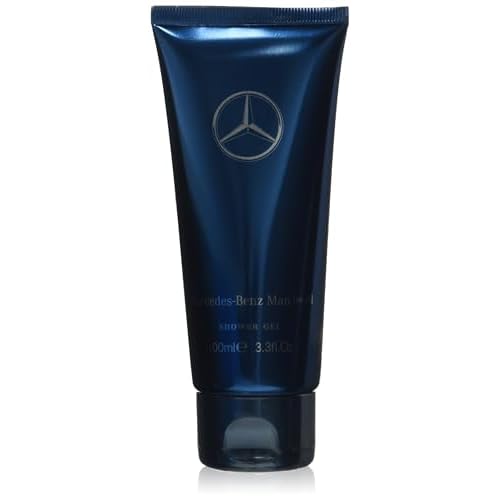 Mercedes Benz Man Bright - Shower Gel Body Wash - Mens Body Wash - Bergamot, Lavender Fragrances - Travel Size Moisturizing Body Soap Liquid - 3.3 oz