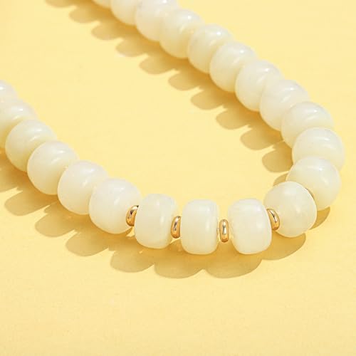 LILIE&WHITE XL23228A Resin Chunky Beaded Necklace for Women - Minimalist Statement Jewelry