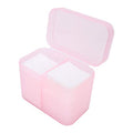 YUYTE 2 Grids Nail Storage Box Case Makeup Organizer Holder Nail Polish Remover Pad Suitable For Home Salon[]