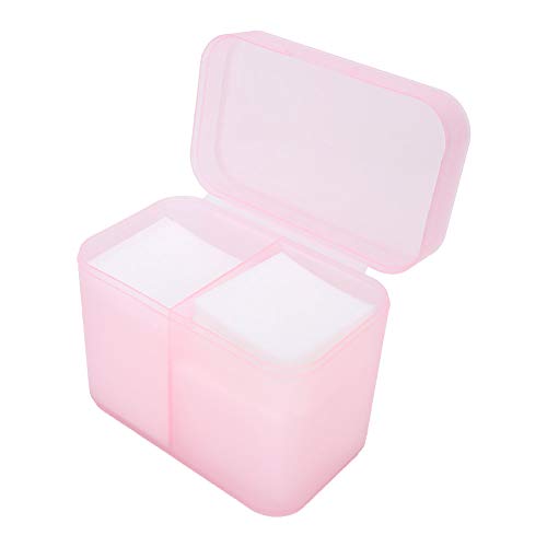 YUYTE 2 Grids Nail Storage Box Case Makeup Organizer Holder Nail Polish Remover Pad Suitable For Home Salon[]