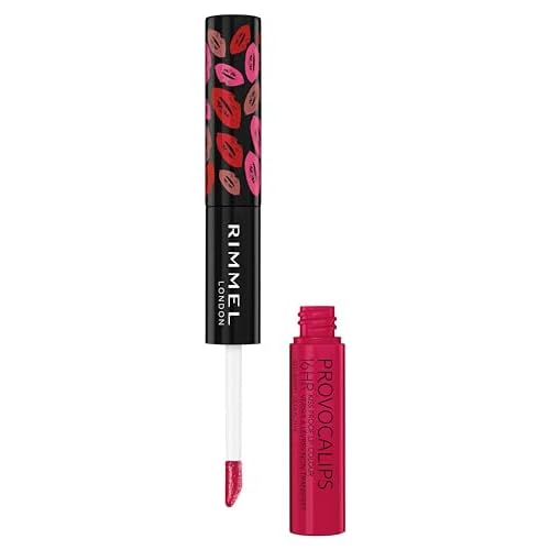 Rimmel London Provocalips 16hr Kiss-Proof Lip Color Bundle - 200 I'll Call You & 420 Berry Seductive, 14 fl.oz. Each
