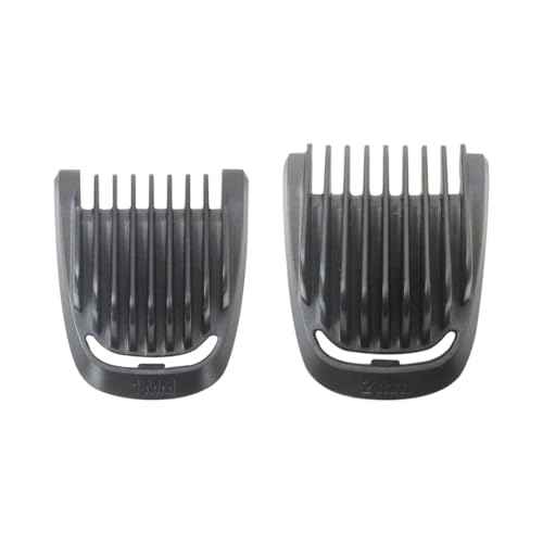 Replacement Beard Stubble Guide Combs Guards 1mm & 2mm Compatible with Philips Norelco Multigroom Trimmer BT5511, MG3750, MG3760, MG5700, MG5750