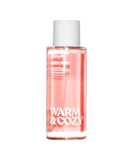 Victoria's Secret Pink Warm & Cozy Body Fragrance Mist 8.4 fl oz - Soft Vanilla Coconut Passionfruit