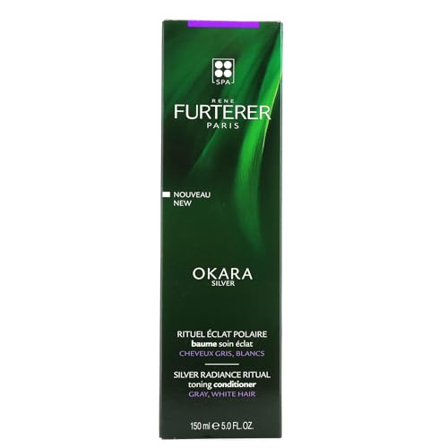 Rene Furterer OKARA SILVER Toning Conditioner - Purple Conditioner for Blonde, White, Grey & Silver Hair - Gentle