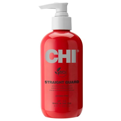CHI Straight Guard Smoothing Styling Cream, 8.5 FL Oz & Keratin Mist,12 Fl Oz