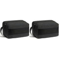 Vorspack Toiletry Bag for Men - Water Resistant Travel Bag for Toiletries, Bathroom Essentials, Travel Accessories, Gifts - Grey (Pack of 2)
