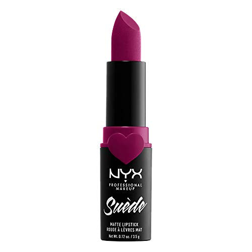 NYX PROFESSIONAL MAKEUP Suede Matte Lipstick, Vegan Formula - Sweet Tooth (Fuschia)