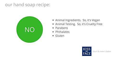 Kiss My Face Fragrance Free Liquid Hand Soap, Vegan and Cruelty Free Hand Wash Soap, 9 Fl Oz Bottle with Pump Dispenser, Fragrance Free, 6 Pack