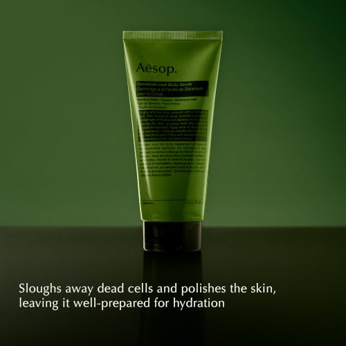 Aesop Geranium Leaf Body Scrub - Exfoliating Natural Body Polish 6.2oz