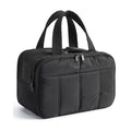 BAGSMART Travel Toiletry Bag, Puffy Large Toiletry Bag for Women, Lightweight Cosmetic Makeup Bag Organizer with Handle for Traveling, Accessories, Essentials, Toiletries (Black)