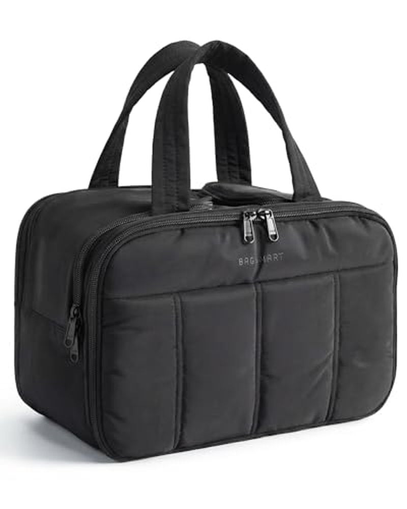 BAGSMART Travel Toiletry Bag - Large Cosmetic Organizer for Women