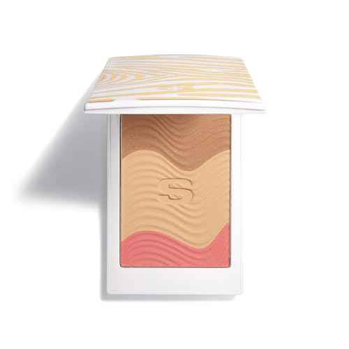 Sisley Paris Phyto-Touche Sun Glow Powder, Peach Gold - Lightweight, Creamy Powder for a Flawless, Natural, Long-Lasting Finish - All Skin Types - Non-Comedogenic - Includes Mini Kabuki Brush