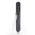 Germanikure Czech Glass Nail File - But First Coffee / Suede Sleeve Handmade