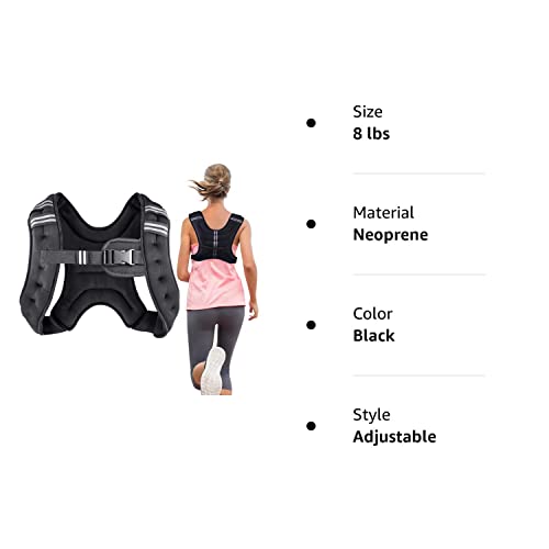 Henkelion Weighted Vest Weight Vest for Men Women Kids Weights Included, Body Weight Vests Adjustable for Running, Training Workout, Jogging, Walking