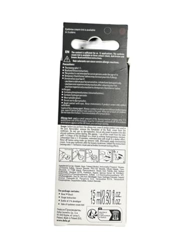 Delia Henna Color Cream Eyebrow Tint Kit Black