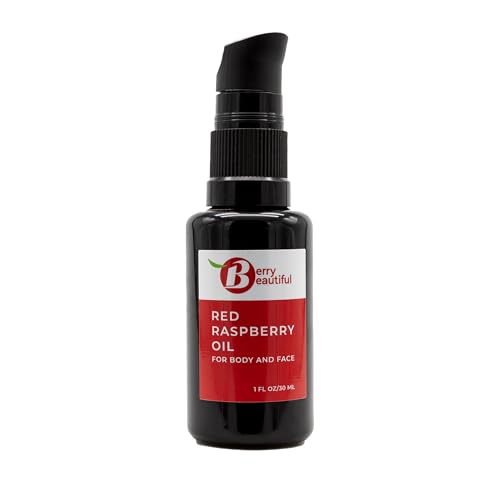 Berry Beautiful Pure Red Raspberry Seed Oil ? 1 fl oz | Cold-Pressed, Unrefined, Extra Virgin | Grown and Pressed in Washington State