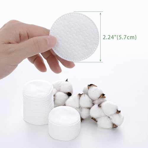 TL Care Cotton Rounds 600 Count - Ultra Soft & Absorbent 3-Layer Pads