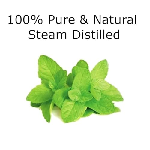 Peppermint Essential Oil 4 oz. with Huge Glass Bottle, Glass Dropper, and Sprayer. Detailed User's Guide E-Book. Skin Care, Garden Care, and Hair Care.