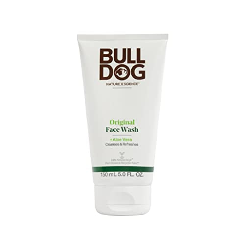 BULLDOG Mens Skincare and Grooming, Original Face Wash/Scrub, 5 Fluid Ounce