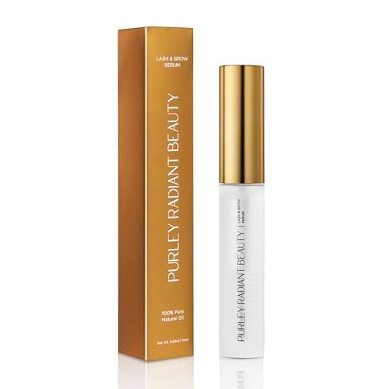Beauty Eyelash Growth Serum ? Prostaglandin-Free Lash & Brow Enhancer for Longer, Thicker Lashes ? Vegan, Cruelty-Free, Castor Oil Based ? Natural Lash Serum for Growth
