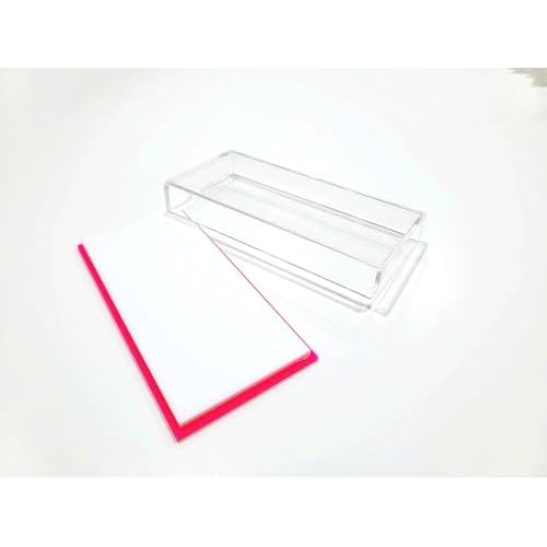 Acrylic Lash Tile Storage Box With Cover - Washable and Reusable - Perfect for Classic, Volume, and Mega Volume Lashes