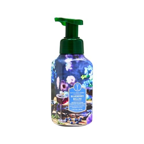 Bath & Body Works Foaming Hand Soap 3-Pack Bundle – White Tea, Blueberry, Roses