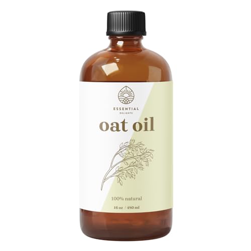 Oat Oil - Premium Undiluted Carrier Oil | for Skin, Face, Body, Hair Revitalization | Vegan & Cruelty Free (16 Fl Oz)