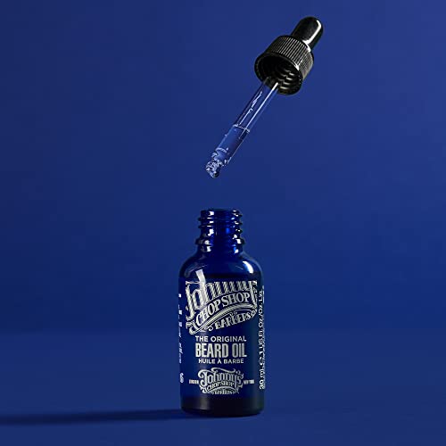 Johnny's Chop Shop Men's Facial Conditioning Beard Oil, Smooth Blend, Natural Oils, Pre/Post Shave 1.01 fl oz (Pack of 1)