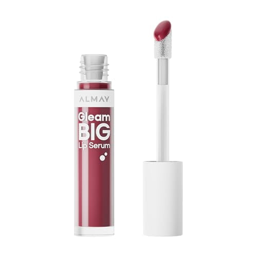 Almay Gleam Big Lip Serum - Hydrating Gloss, Make Your Mauve