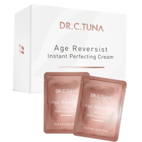 FARMASi Dr. C. Tuna Age Reversist Instant Perfecting Cream, Anti-Aging Wrinkle Smoothing Gel Cream with Marine Plankton Extract, Firming & Tightening Face Treatment, 30 Sachets x 0.01 fl oz