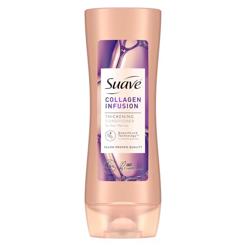 Suave Professionals Thickening Conditioner Collagen Infusion For Fine to Flat Hair Conditioner for Volume 12.6 oz