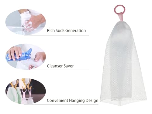 Reusable Foaming Net for Face Wash - 5 Pack