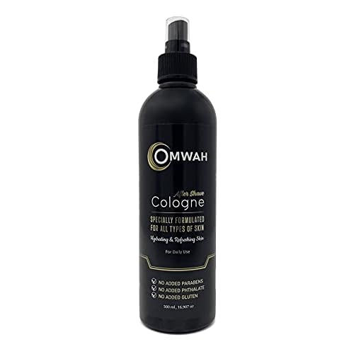 OMWAH Men¡¯s After Shave Cologne For Men ? Soothing Post Shave for All Skin Types, Large 16.9 oz Bottle, Non-Greasy Mens Cologne, Hydrating & Reduces Skin harshness, Long Lasting Freshness
