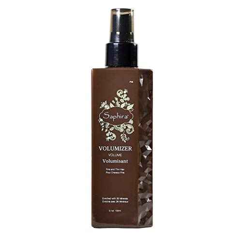 Saphira Volumizer Styling Spray for Fine and Thin Hair with 26 Healing Minerals, Sulfate-Free, Paraben-Free, Softens, and Volumizes Fine, Thin or Chemically Treated Hair