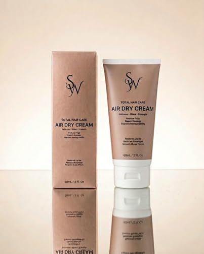 Swag Air Dry Hair Cream with Natural Oils & Vitamins, Frizz Control, Shine, 60ml