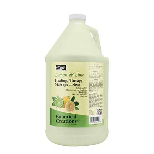 PRO NAIL - Healing Therapy Massage Lotion, Lemon Lime - Refreshing and Revitalizing - 128Oz