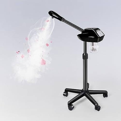 Facial Steamer with Adjustable Height & 360° Rotation
