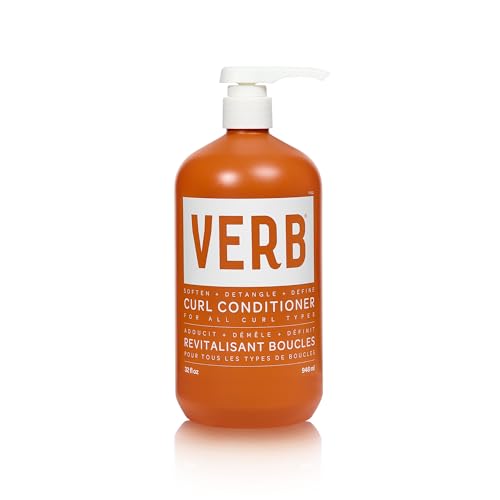 VERB Curl Conditioner - Soften, Define + Hydrate - Frizz Control + Curl Retention - Vegan, No Parabens or Harmful Sulfates