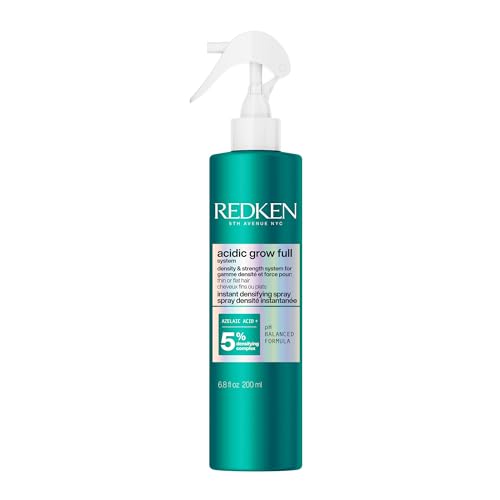 Redken Acidic Grow Full Instant Densifying Spray - Lightweight Root-Lift Hair Spray for Fuller, Thicker-Looking Hair, With Azelaic Acid, Heat Protection up to 450¡ÆF
