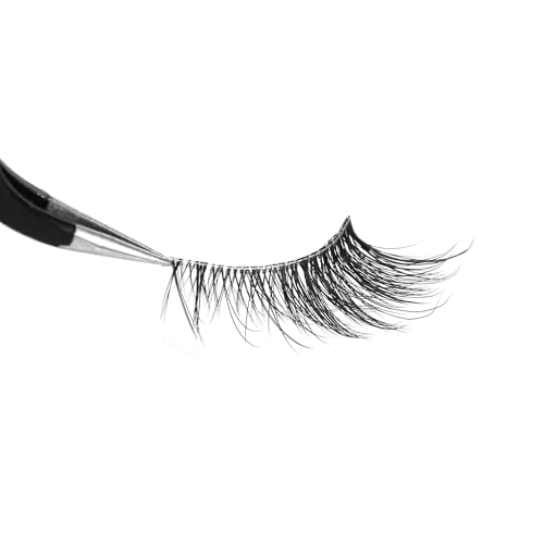 Half False Eyelashes Cat Eye 16 Pairs Clear Band Lashes