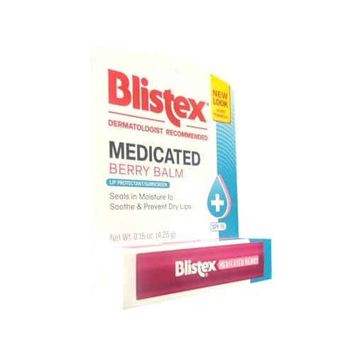 Blistex Medicated Berry Balm, 0.15 Ounces (Pack of 24)