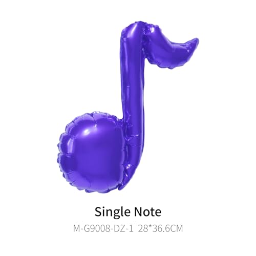 K-Pop Music Note & Guitar Foil Balloons Set for Parties