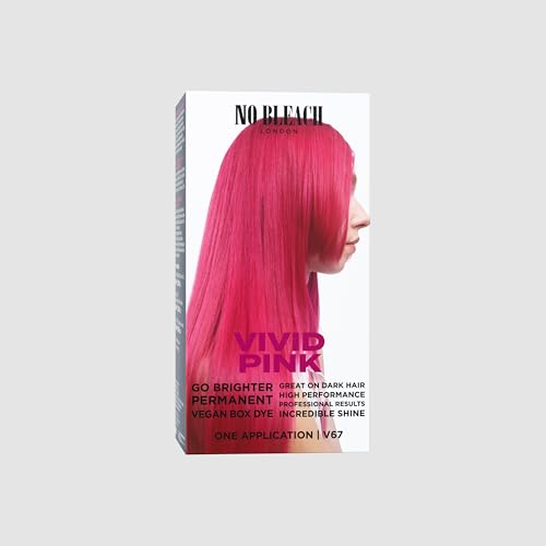 Bleach London Vivid Pink Permanent Hair Dye Kit – Long-Lasting Colour, Shine, vegan sea silk