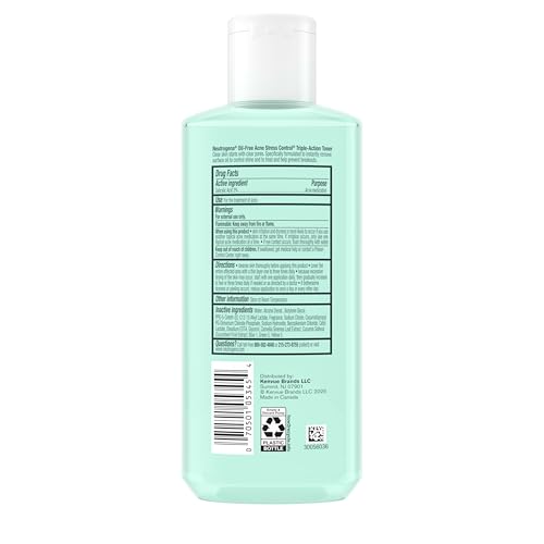 Neutrogena Acne Stress Control Toner, 2% Salicylic Acid, 8 fl oz