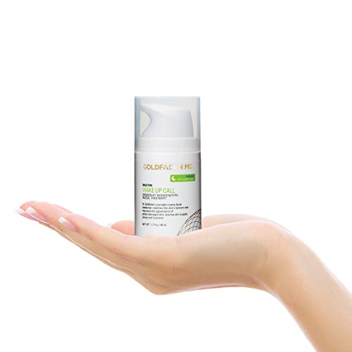 Dr. Goldfadens Wake Up Call Night Facial Moisturizer Night Cream for Dry & Aging Skin | w/Alpha Lipoic Acid, Avocado Oil Retinol, Co-enzyme Q10 1.7 fl. oz.