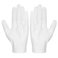 Selizo White Cotton Gloves for Eczema & Dry Hands - 3 Pairs Reusable