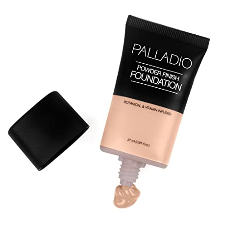 Palladio Powder Finish Liquid Foundation | Natural Matte, Porcelain
