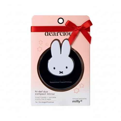 dearcloud Miffy Hi-Def Duo Compact Mirror - Travel-Friendly, Dual Magnification
