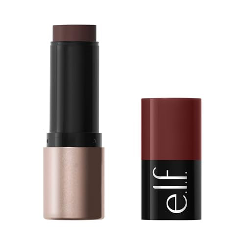 e.l.f. Cream Bronzer Stick - Buildable Satin Finish, Deep Glow