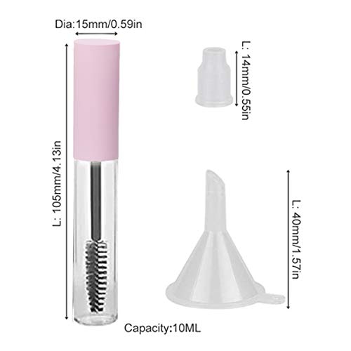 Empty Mascara Tubes 10ML - 10 Pack with Wand, Inserts & Funnels